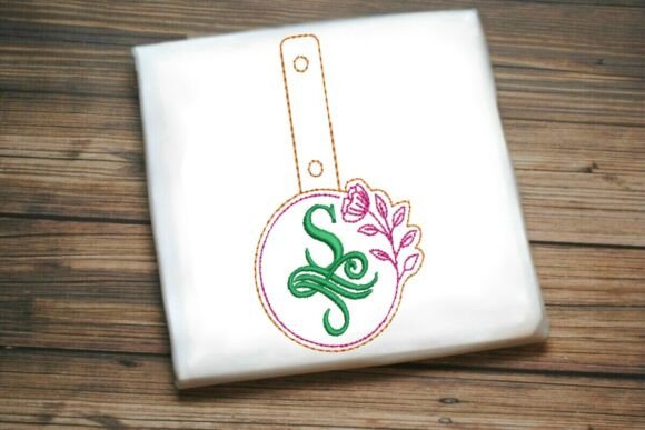 Floral Monogram Letter S ITH