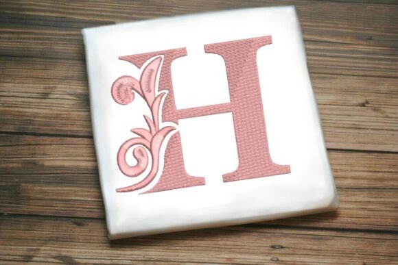 Flourished Leaf Monogram H
