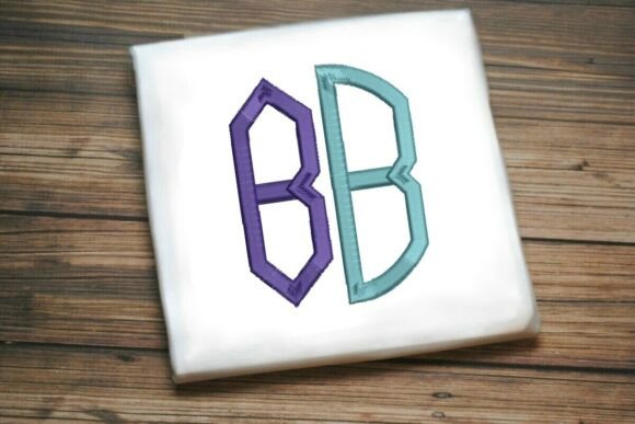 Geometric Split Letter B Monogram
