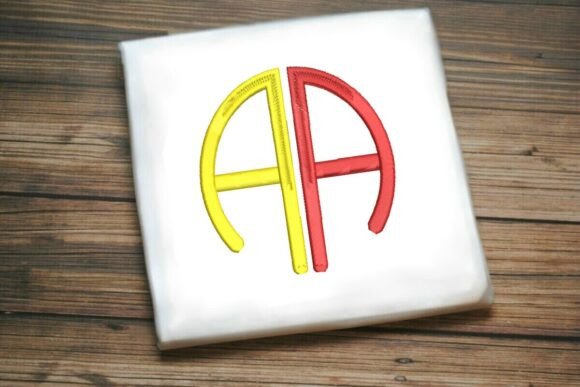 Geometric Split Letter Monogram a