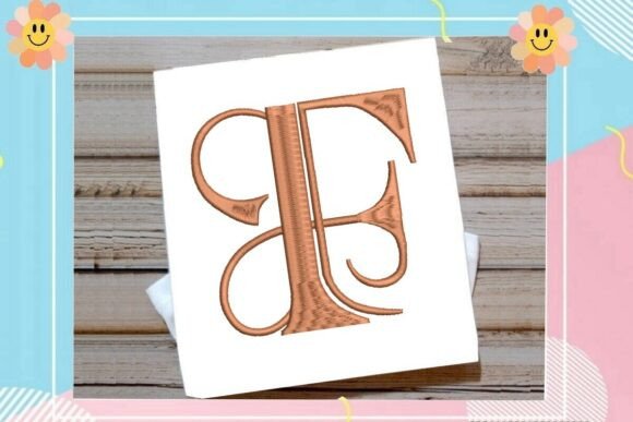 Initial F Elegant Vintage Monogram