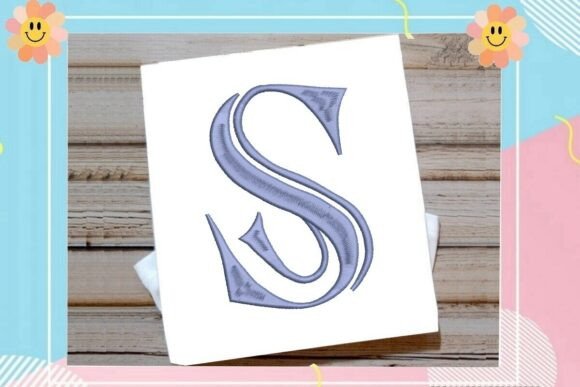 Initial S Elegant Vintage Monogram