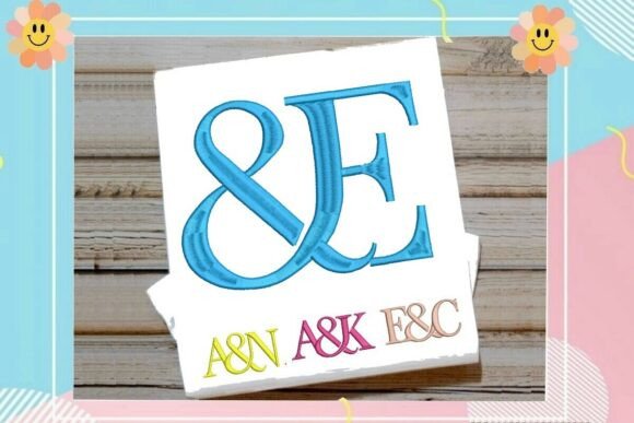 Interlocking Ampersand Letter E Monogram