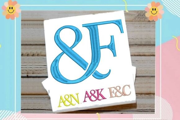 Interlocking Ampersand Letter F Monogram