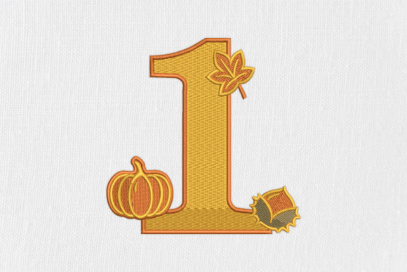 Number 1 Autumn Monogram