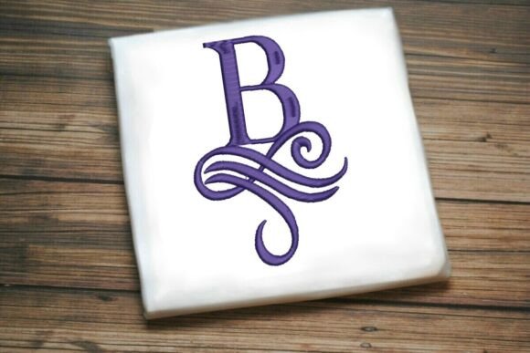 Oceanic Flourish Monogram B