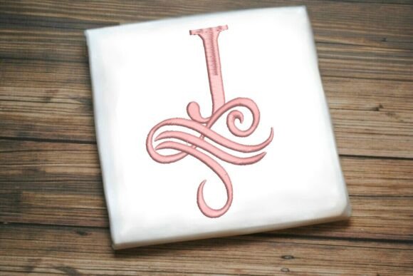 Oceanic Flourish Monogram J