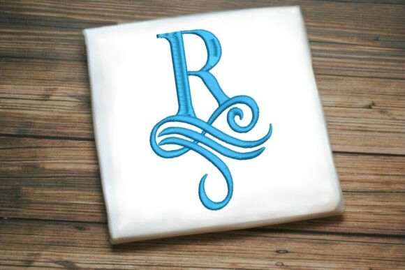 Oceanic Flourish Monogram R