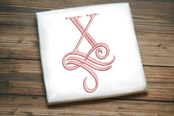Oceanic Flourish Monogram X