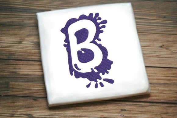 Paint Splash Uppercase Monogram B