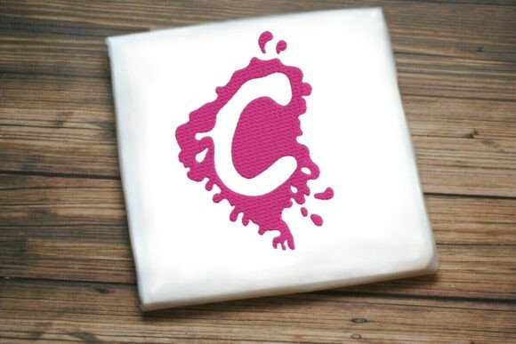 Paint Splash Uppercase Monogram C