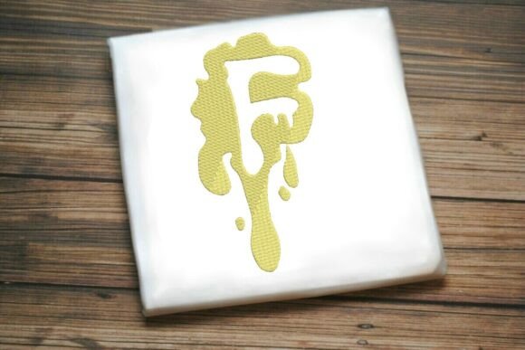 Paint Splash Uppercase Monogram F