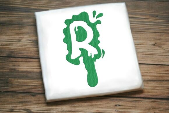 Paint Splash Uppercase Monogram R