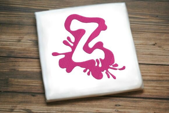 Paint Splash Uppercase Monogram Z