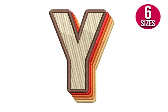 Retro Alphabet Letter Y