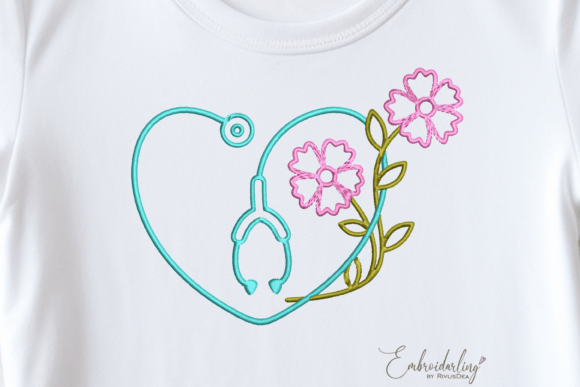 Stethoscope Heart Monogram